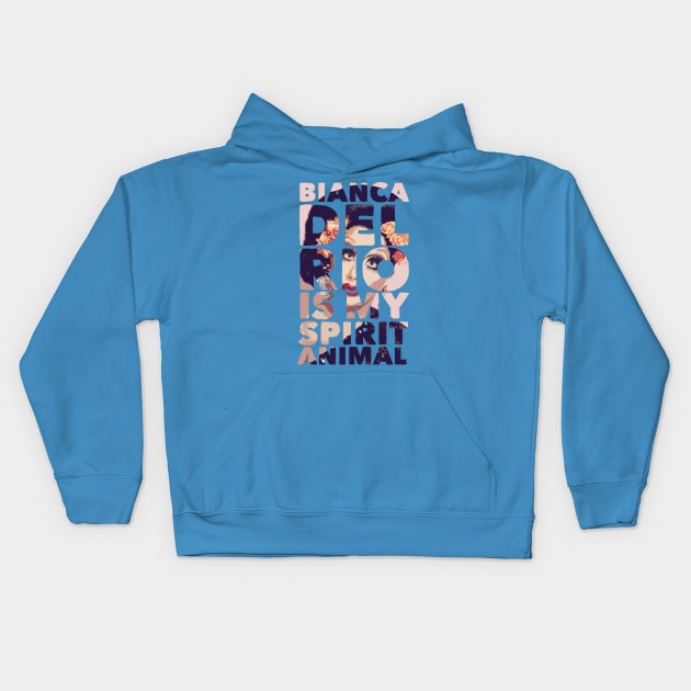 bianca is my spirit animal Kids Hoodie by disfor